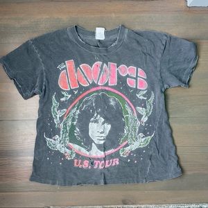 Madeworn Vintage Doors cropped band tshirt M